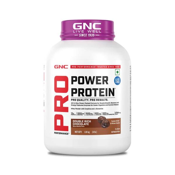 Netmeds | GNC Pro Performance Power Protein Powder - Double Rich Chocolate 1.81 kg