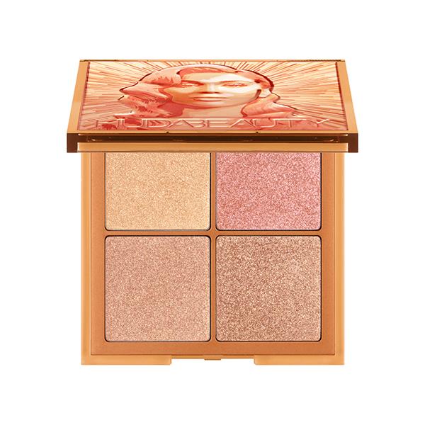 Huda Beauty Glow Obsessions Mini Face Palette Medium 6.4 gm - Highlighters & Illuminators