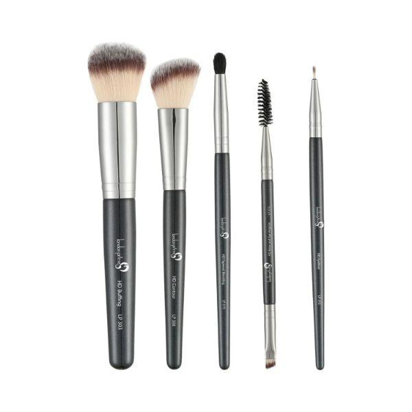 London Pride Cosmetics Hd Premuim Brush Set Black 5's