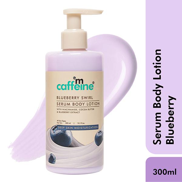 Netmeds | mCaffeine Blueberry Swirl Serum Body Lotion 300 ml