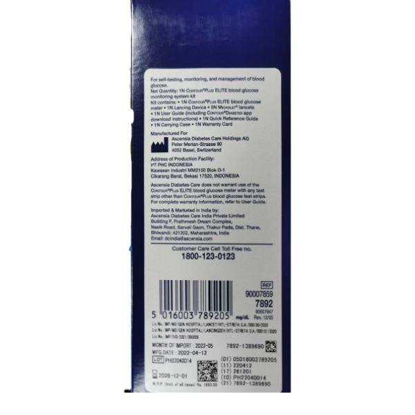 Contour Plus Elite Blood Glucose Monitor with Free Strips 20's - Blood Glucose Monitors/Strips