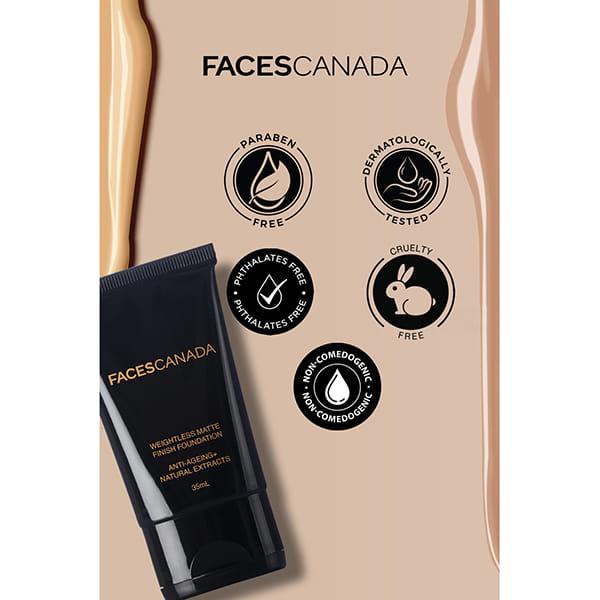 Faces Canada Weightless Matte Finish Foundation Ivory 01 35 Ml - Foundation