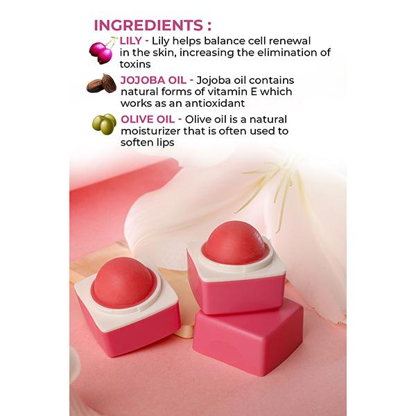 Organic Harvest Pink Lip Balm(Lily) 10 gm - Lip Balms