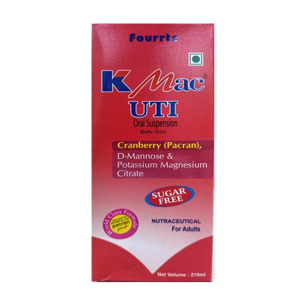 Netmeds | K MAC UTI CRANBERRY (PACRAN) SUGAR FREE Oral Suspension 210ml