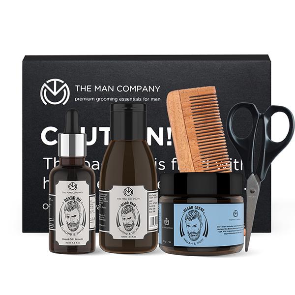 Netmeds | The Man Company Ultimate 5 - In - 1 Complete Beard Growth & Styling Kit for Men 600 ml