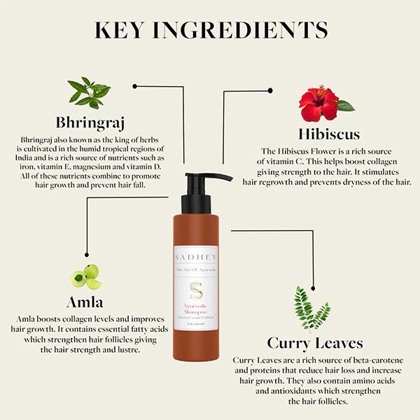 Sadhev Ayurvedic Shampoo - Coconut & Hibiscus 200 ml - Shampoos