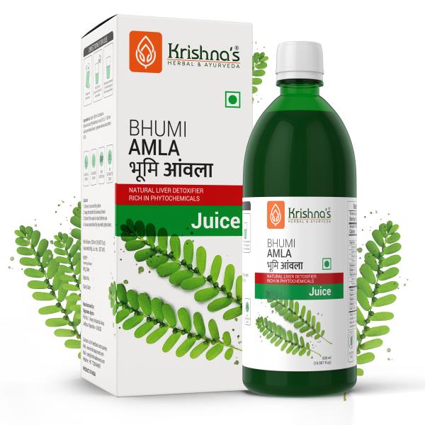 Krishna's Herbal & Ayurveda Bhumi Amla Juice 500 ml - Ayurvedic Juices