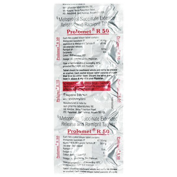 Prolomet R 50mg Tablet 10'S - Hypertension-Bet
