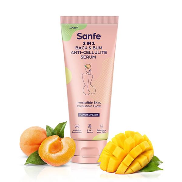 Netmeds | Sanfe Back & Bum Lightening Serum + AntiCellulite Cream 100 gm