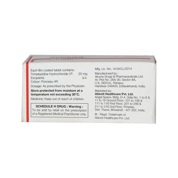 Cytogard 20mg Tablet 10'S - Angina