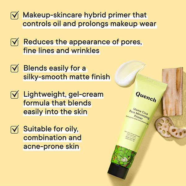 Quench Botanics Mama Cica Pore Minimizing Primer 30 ml - Face Creams