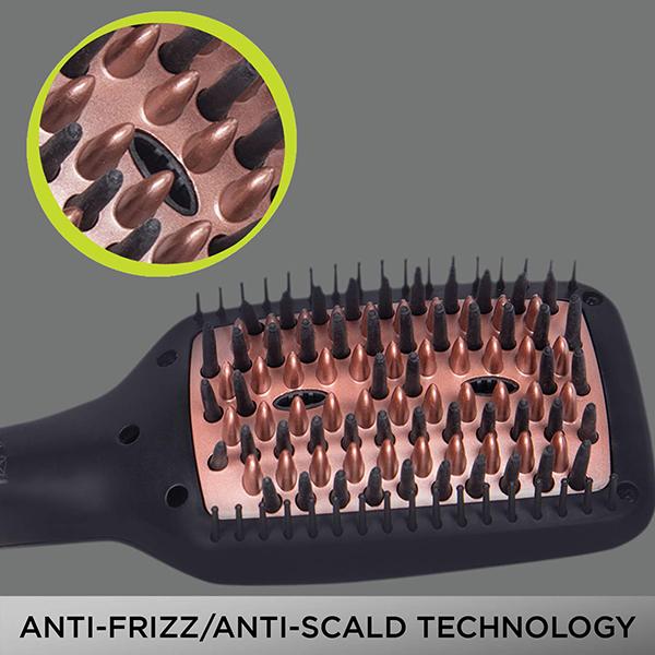 Vega X Look Paddle Hair Straightening Brush with Ionic Technology (VHSB-02) Black 1's - Straighteners
