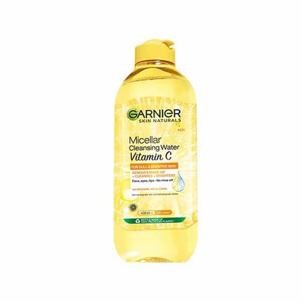 Netmeds | Garnier Vitamin C Micellar Cleansing Water, Gentle Cleanser For Bright Skin, Remove 100% Dirt 400 ml