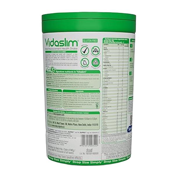 Vidaslim High Protein Meal Replacement for Weight Management Powder Jar - Caffe Latte Flavour 400 g - Weight Loss