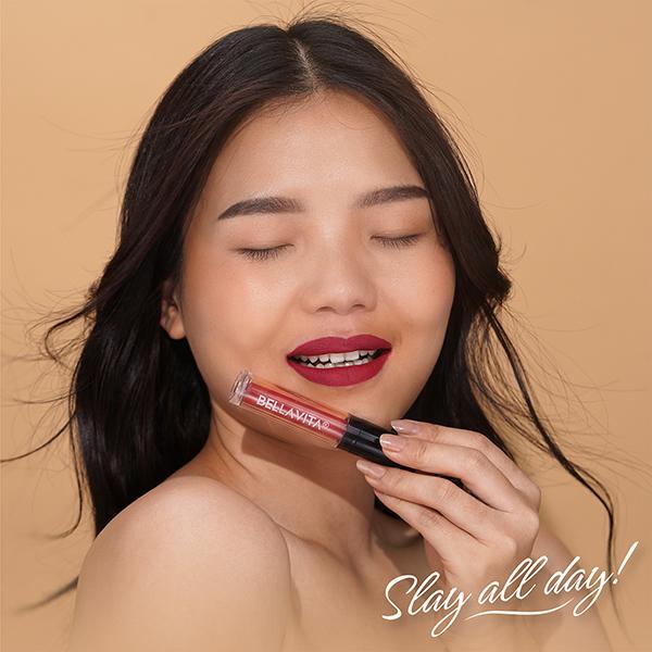 Bellavita Kiss-Proof Liquid Lipstick Pink Pout 4.5 ml - Liquid Lipsticks
