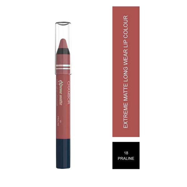 Netmeds | Chambor Extreme Matte Long Wear Lip Colour Make up Les Meringues Collection - Praline, 18 2.8 gm