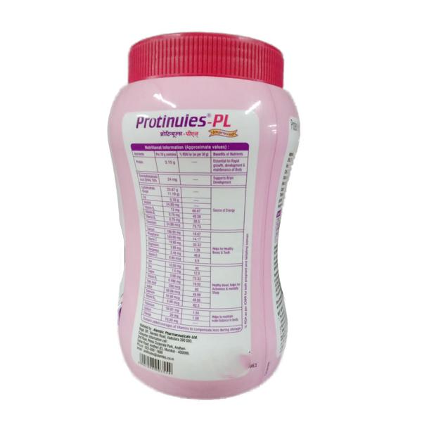 Protinules PL Elaichi Flavour Powder 200gm - Supplements-Ent