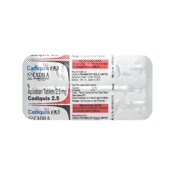 Netmeds | CADIQUIS 2.5 Tablet 10's