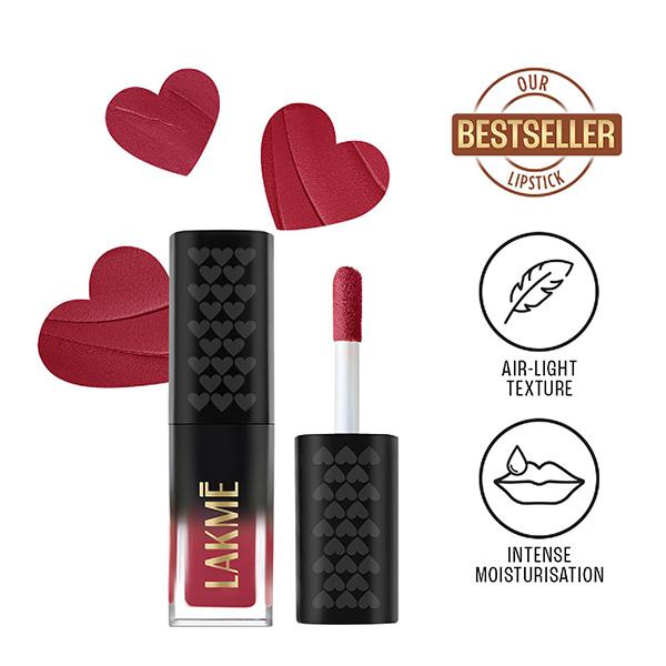 Netmeds | Lakme Xtraordin-airy Lip Mousse Mini - Crimson Sky 1.8 g