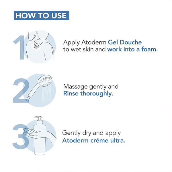 Bioderma Atoderm gel douche Gentle Shower Gel for Normal To Dry Skin 100 ml - Face Wash & Cleansers