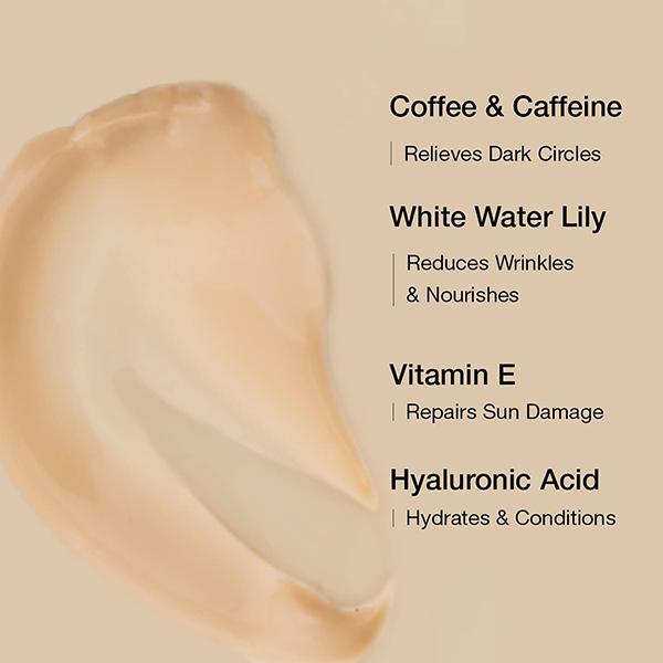 mCaffeine Coffee Under Eye Cream for Dark Circle & Puffiness Reduction with Hyaluronic E 15 ml - Under Eye Creams & Serums