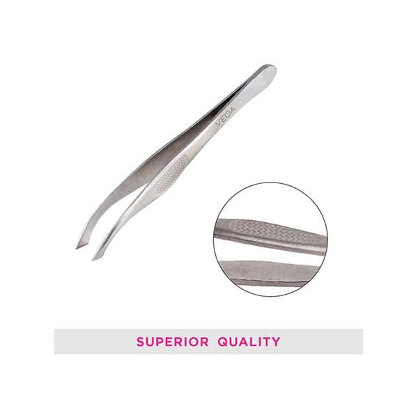 Vega Tweezer - Slant Tip, Silver, (VC2TW-03) 2's - Tweezers