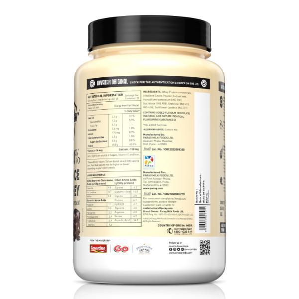 Avvatar 100% Performance Whey - Belgian Chocolate Flavour (Jar) 1 kg - Whey Proteins