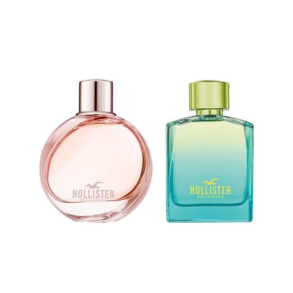 Netmeds | Hollister Wave For Her Eau De Parfum 100ml + 2 For Him 100ml Eau De Toilette 2's