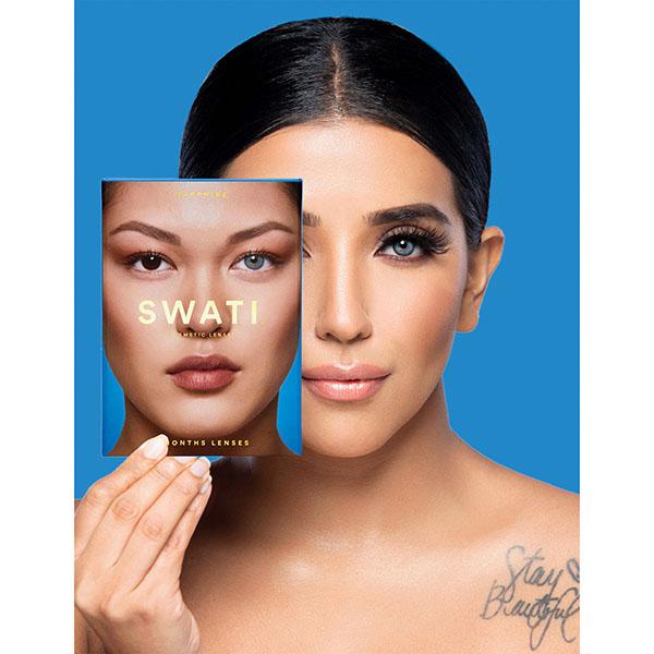 Swati Coloured Lenses Sapphire 6 Month Lenses ( - 2.75) 1's - Eyecare Lenses