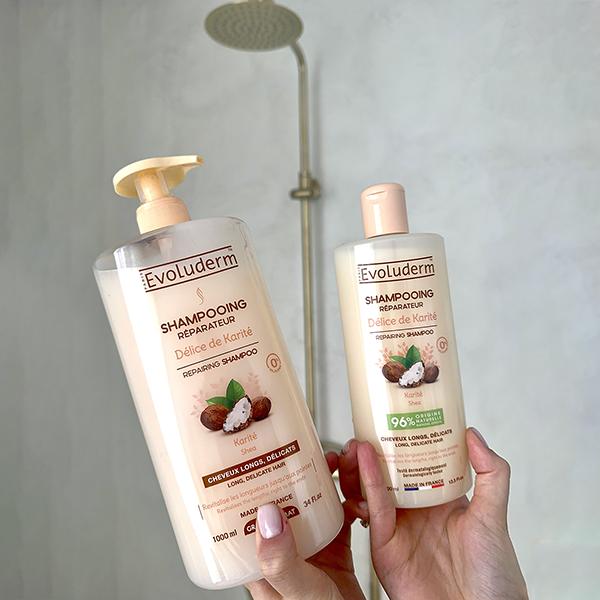 Evoluderm Delice De Karite Repairing Shampoo 400 ml - Shampoos