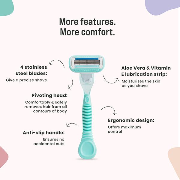 Sirona 4 Blade Hair Removal Cartridge Razor for Women 1's - Shaving & Hair Removal