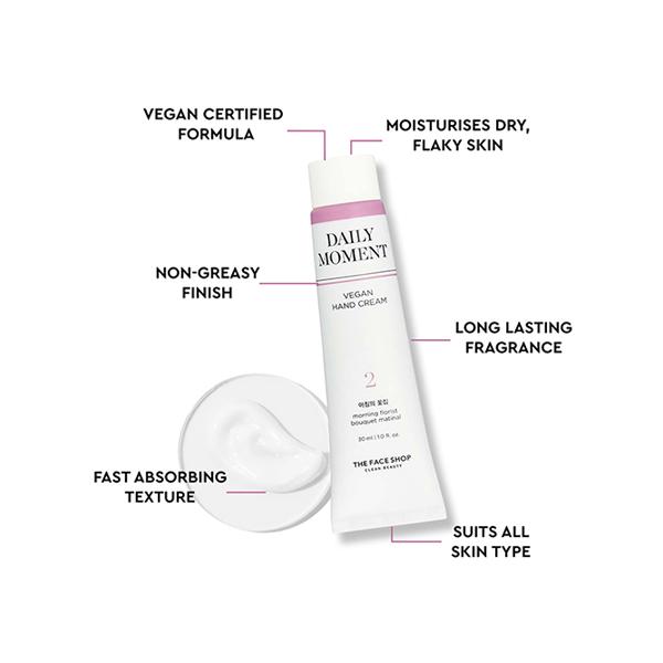 The Face Shop Daily Moment Vegan Hand Cream - Morning Florist 30 ml - Hand Creams