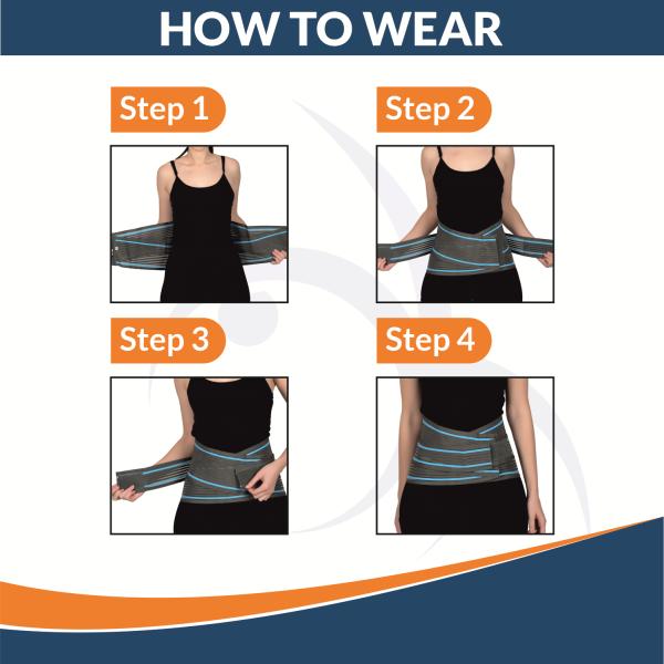 AccuSure Lumbo Support Belt (L) 1's - Knee/Leg Supports