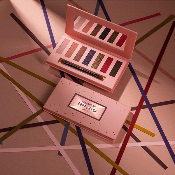 Chambor Studio Pro Coral Eyes - Eye Shadow Palette Make Up 8.4 gm - Eye Shadow Palettes