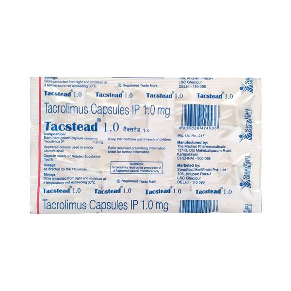 Tacstead 1mg Capsule 10'S - Immune Suppression