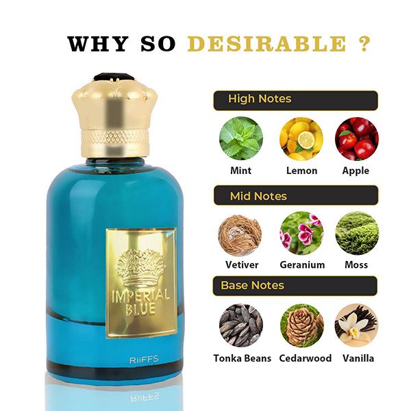 RiiFFS Imperial Blue Perfume for men 100 ml - Men Perfumes (Edt/Edp)