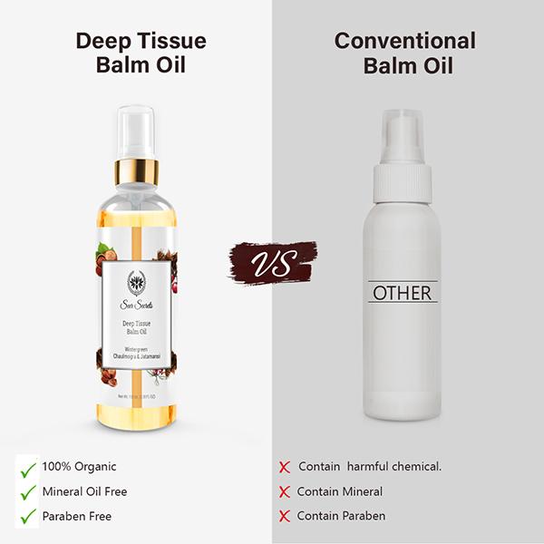 Seer Secrets Deep Tissue Balm Oil - Quick Pain Relief Oil 100 ml - Pain Relief Oil