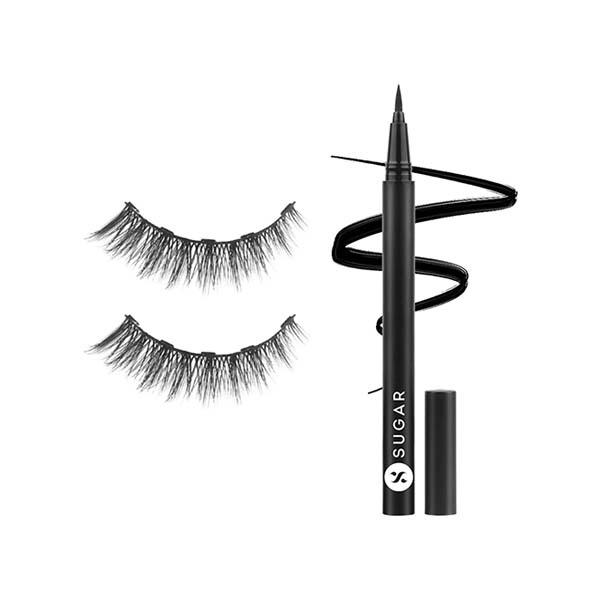 Sugar Cosmetics Maximeyes Drama Magnetic Eyelashes And Eyeliner 02 Exceptional 3 ml - Eyeliners
