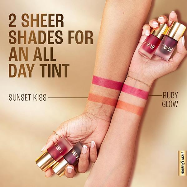 Lakme 9to5 Double Duty Lip & Cheek Water Stain Sunset Kiss 9 ml - Lip Glosses