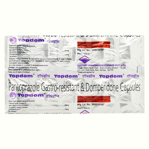Topdom 10/20mg Capsule 10'S - Ulcer/Reflux/Flatulence-Aaa