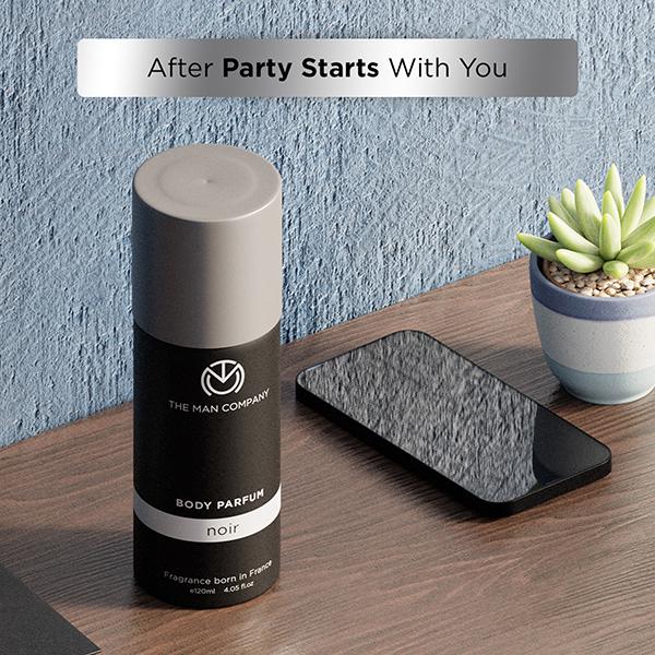 The Man Company Body Perfume Spray - Noir 120ml - Men Deodorants/Roll-Ons