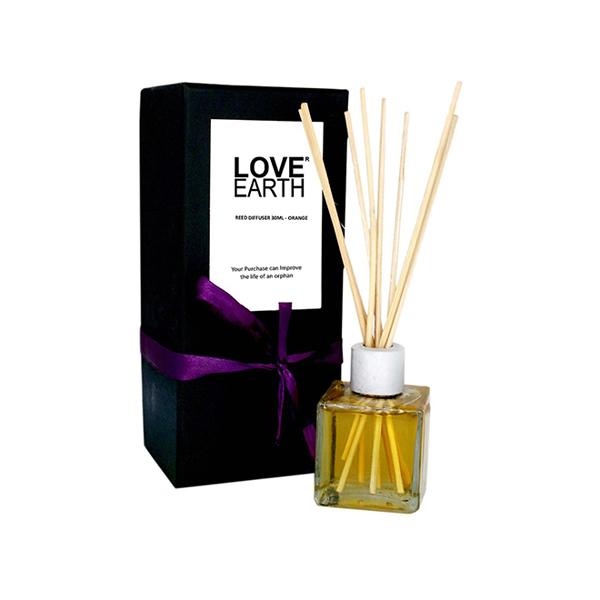 Netmeds | Love Earth Premium Reed Diffuser Orange Natural Long-Lasting Fragrance 30 ml