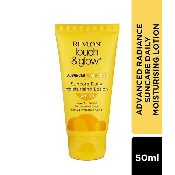 Netmeds | Revlon Touch & Glow Advanced Radiance Sun Care Daily Moisturizing Lotion SPF 30 50ml