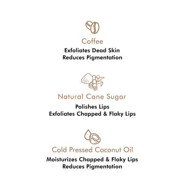 mCaffeine Coffee Lip Scrub 12 gm - Lip Scrubs
