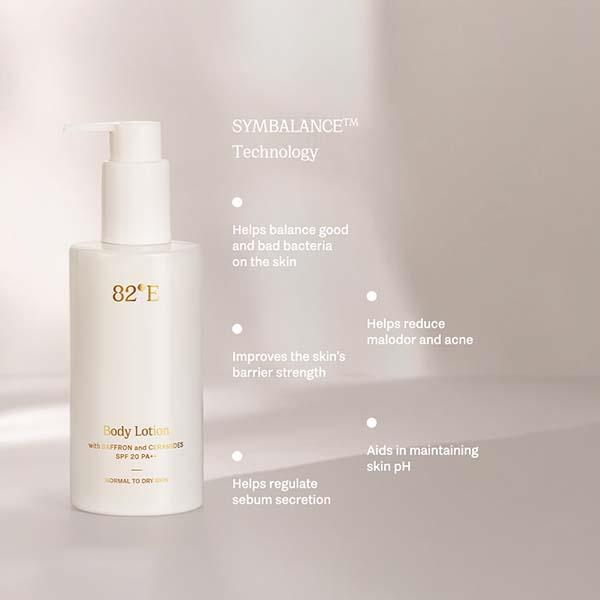 82E Body Lotion SPF 20 PA++ with Saffron and Ceramides 240 ml - Lotions & Creams