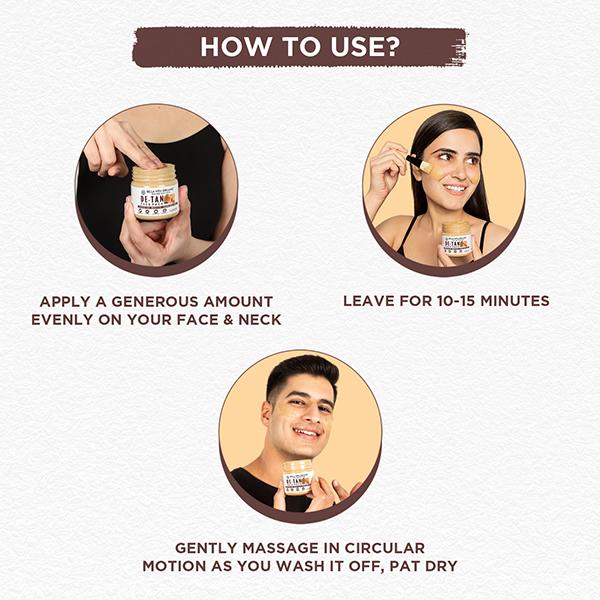 Bella Vita Organic De Tan Removal Face Pack 100 gm - Face Packs
