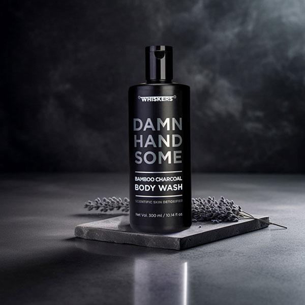Whiskers Bamboo Charcoal Body Wash 300 ml - Shower Gels & Body Wash