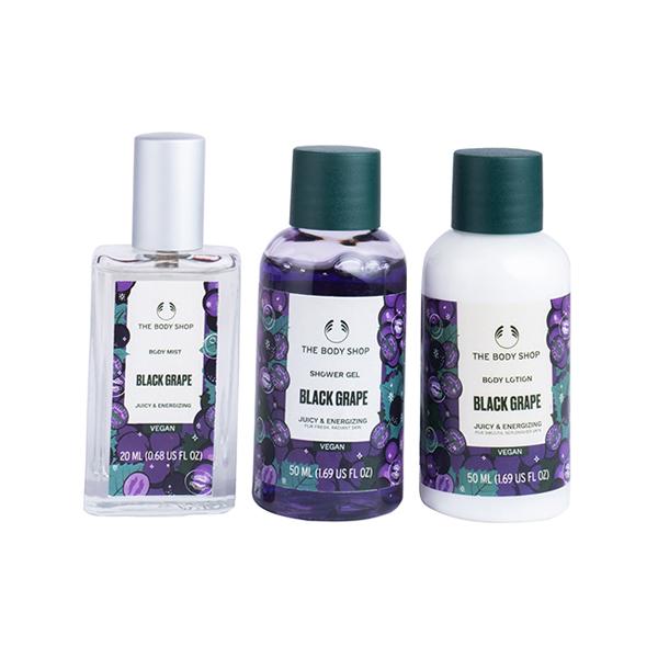 The Body Shop Black Grape Shower Gel, Body Lotion & Body Mist Gift Set 118 ml - Bath Kits & Sets