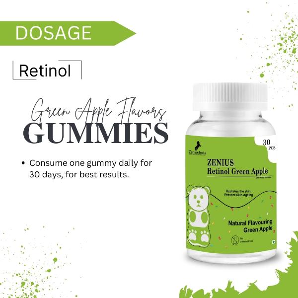 Zenius Retinol Green Apple Gummies 30's - Vital Health