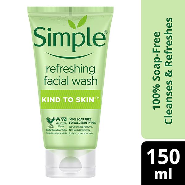 Simple Kind To Skin Refreshing Facial Wash 150 ml - Face Washes